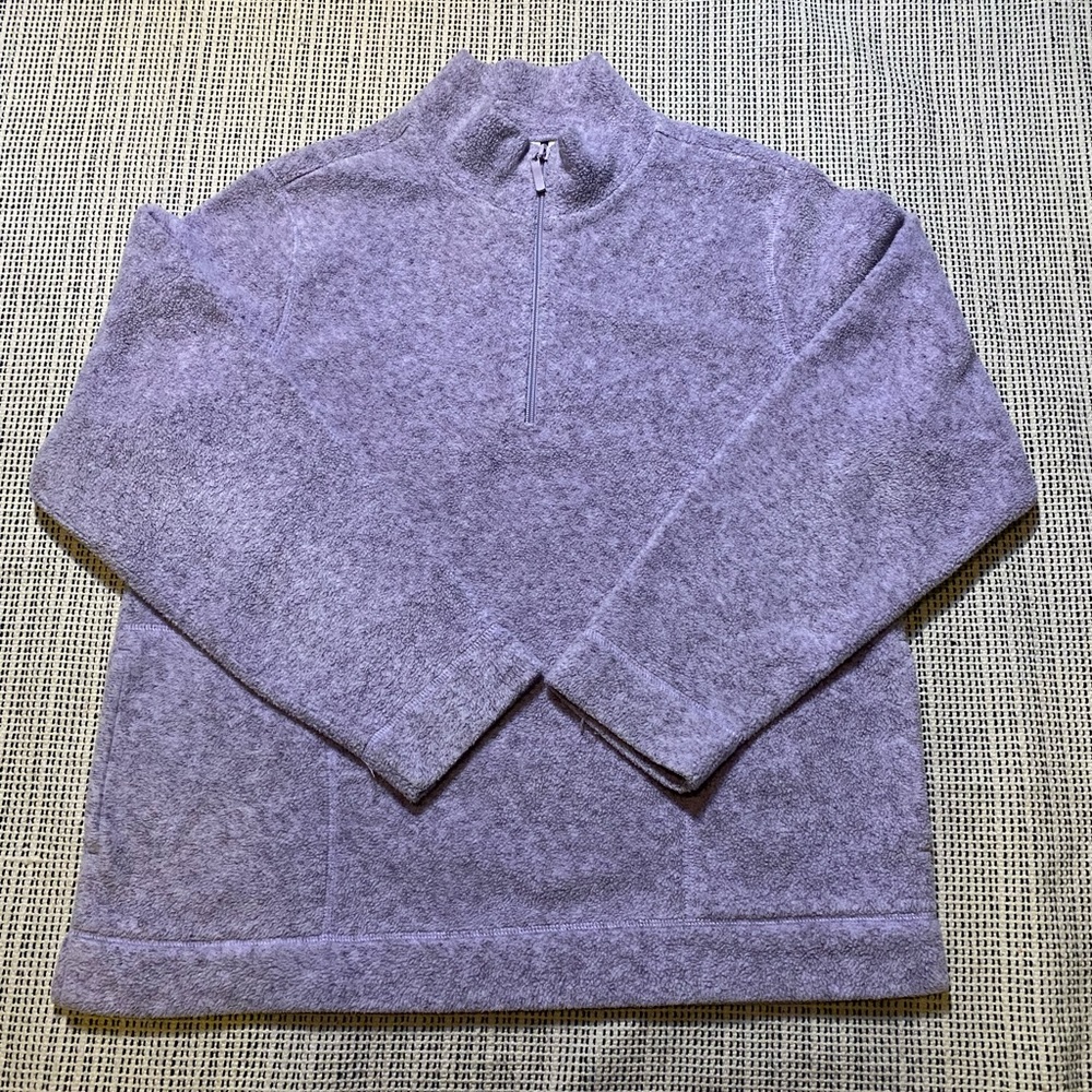 Women’s L.L.Bean 1/4 Zip Pullover, light purple, size M